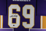 JARED ALLEN (Vikings purple TOWER) Signed Autographed Framed Jersey Beckett