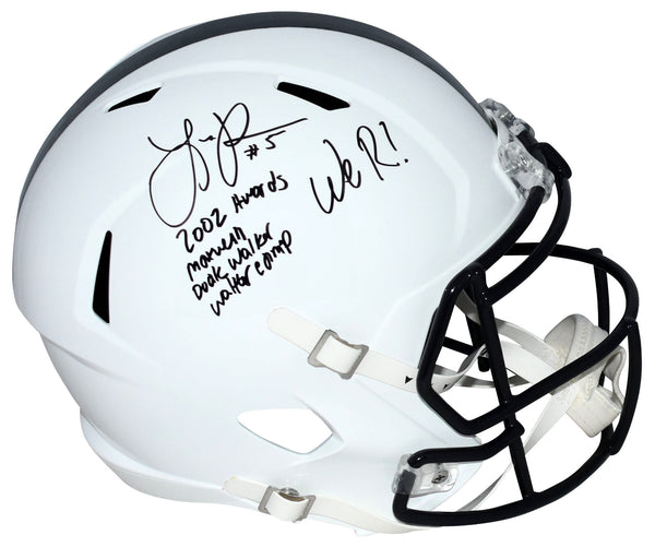 LARRY JOHNSON AUTOGRAPHED PENN STATE NITTANY LIONS FULL SIZE SPEED HELMET JSA