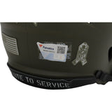 Garrett Wilson Autographed New York Jets 22 Salute Mini Helmet FAN 44931