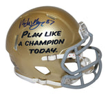 Michael Mayer Signed Notre Dame Fighting Irish Mini Helmet Beckett 37433