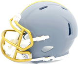 TERRY BRADSHAW AUTOGRAPHED STEELERS SLATE GRAY SPEED MINI HELMET BECKETT 230083