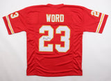 Barry Word Signed Kansas City Chiefs Jersey (PSA) Ex-Virginia Cavalier R.B.