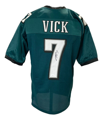Michael Vick Signed Custom Green Pro-Style Football Jersey JSA ITP