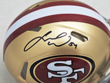 FRED WARNER AUTOGRAPHED 49ERS GOLD SPEED MINI HELMET BECKETT WITNESS 216804