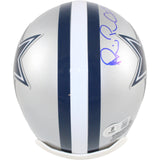 Michael Irvin Autographed Dallas Cowboys VSR4 Mini Helmet Beckett Witness 51771