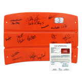 1986 NY Mets Alumni Signed Shea Stadium Seatback- Ed Hearn, Dwight Gooden