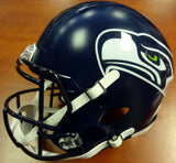 RUSSELL WILSON AUTO SEAHAWKS FULL SIZE SPEED HELMET SB CHAMPS GREEN RW 94267
