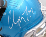 Christian McCaffrey Autographed Flash Full Size Helmet Panthers Beckett WT48685