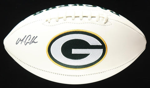 Matthew Golden Signed Green Bay Packers Logo Football (Beckett) 2025 1st Rnd Pck