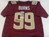 Brian Burns Signed Florida State Seminoles Jersey (JSA COA) New York Giants DE