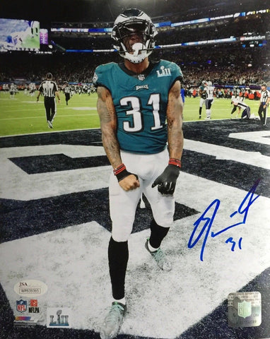 Jalen Mills Super Bowl LII Eagles Autographed/Signed 8x10 Photo JSA 131931