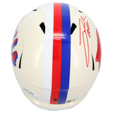 Josh Allen Autographed Buffalo Bills RETRO Speed Full Size Helmet Beckett