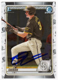 Owen Caissie Signed 2020 Bowman Draft Chrome Baseball Card #BD-49 -(SS COA)