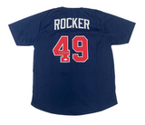 John Rocker of the Atlanta Braves Autographed Custom Blue Jersey JSA