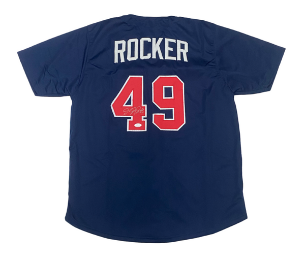 John Rocker of the Atlanta Braves Autographed Custom Blue Jersey JSA
