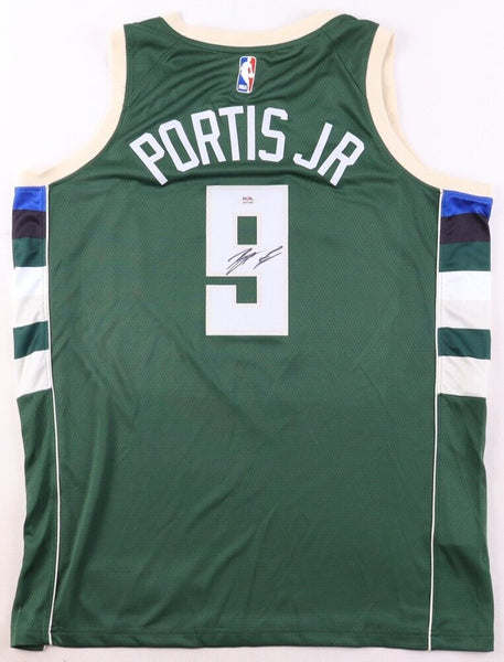 Bobby Portis Jr Signed Milwaukee Bucks Nike Jersey (PSA) 2021 NBA Champ /Forward