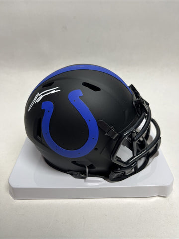 Jonathan Taylor Autographed Indianapolis Colts Eclipse Mini Football Helmet, PSA