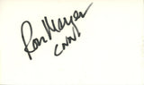 Ron Meyer Autographed/Signed Indianapolis Colts Index Card BAS 45343