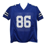 Butch Johnson Autographed/Signed Pro Style Blue XL Jersey SB Champs BAS 33984