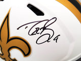 Drew Brees Auto Saints Lunar Eclipse Full Size Authentic Helmet Beckett WT59658