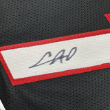 Autographed/Signed Chris Bosh Miami Black Basketball Jersey JSA COA