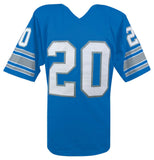 Billy Sims (DETROIT LIONS) Signed Blue Custom Football Jersey w/80 ROY -(SS COA)