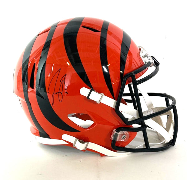 Joe Burrow Autographed Cincinnati Bengals Full Size Replica Helmet Fanatics COA