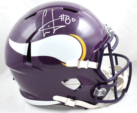 Cris Carter Autographed Minnesota Vikings F/S 83-01 Speed Helmet-Beckett W Holo