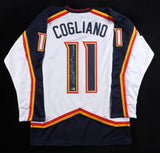 Andrew Cogliano Signed Colorado Avalanche Rockies Throwbck Jersey "22 SC Champs"