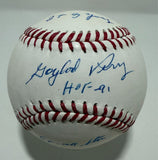 GAYLORD PERRY Signed Official MLB Baseball w/ 3 Scripts AUTO - JSA