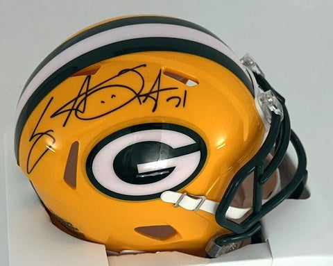 Packers SB XXXI Champ SANTANA DOTSON Signed Riddell Speed Mini Helmet AUTO - BAS