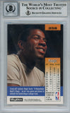 Magic Johnson Signed 1992-93 Skybox #358 Trading Card Beckett 10 Slab 37807