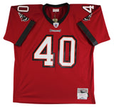 Buccaneers Mike Alstott "4x Insc" Authentic Signed Red M&N TB Jersey BAS Witness
