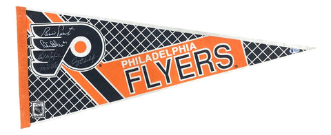 Philadelphia Flyers Legends Signed Team Pennant Bernie Parent & Others BAS LOA
