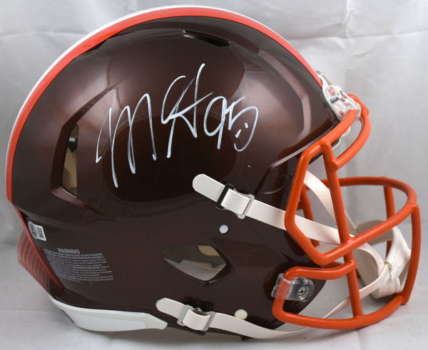 Myles Garrett Signed Browns F/S Flash Speed Authentic Helmet Myles Garrett Signed Browns F/S Flash Speed Authentic Helmet
