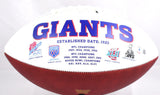 Jalin Hyatt Autographed New York Giants Logo Football- Beckett W Hologram *Black