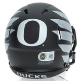 Bucky Irving Autographed Ducks Silver Painted Wings Speed Mini Helmet Beckett