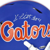 Kyle Pitts Florida Gators Autographed Riddell Blue Speed Authentic Helmet