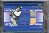 2005 Donruss Elite Back 2 Back Jacks Babe Ruth Game Worn Pants & Used Bat 01/25
