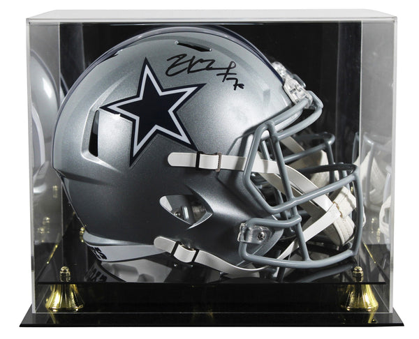 Cowboys Zack Martin Signed Full Size Speed Rep Helmet W/ Case BAS Witnessed