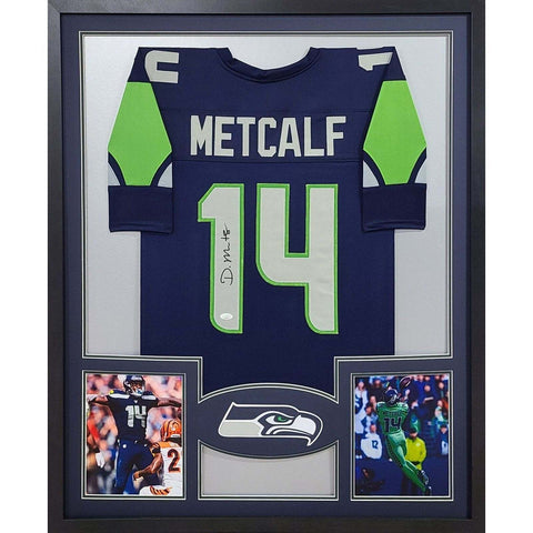 D.K. Metcalf Autographed Signed Framed Seattle Seahawks DK Jersey JSA