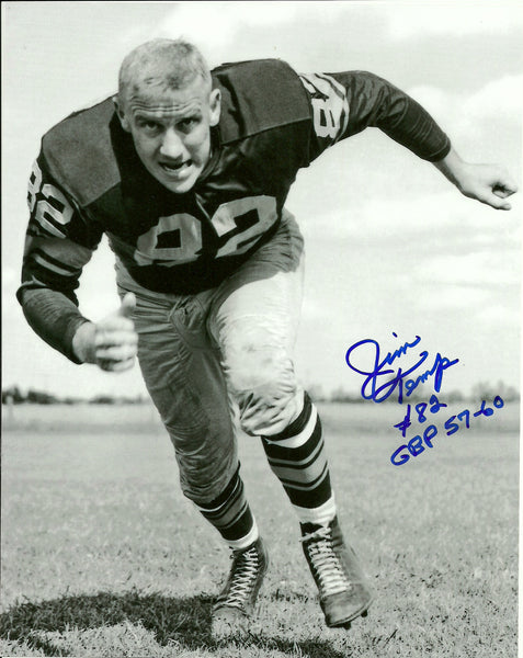 Packers JIM TEMP (d) Signed 8x10 Photo #2 AUTO - Packers 1957-60