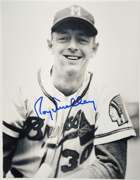1954 Milw. Braves ROY SMALLEY Signed AUTO 8x10 Photo #2