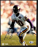 Cris Carter HOF Signed/Autographed 8x10 Photo Vikings BAS 213795