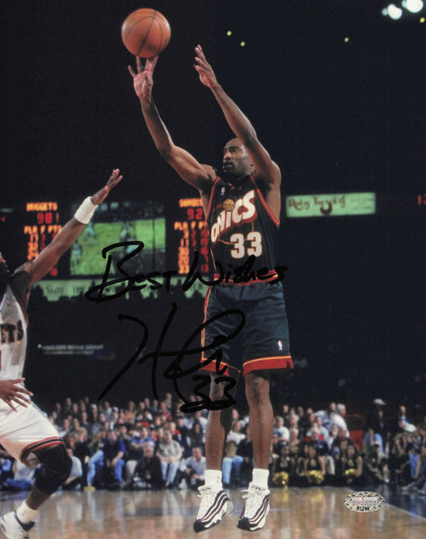 Hersey Hawkins Autographed Signed 8x10 Photo Seattle Supersonics MCS Holo #87288