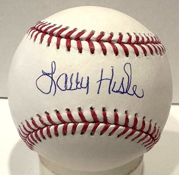 Brewers Outfielder LARRY HISLE Signed Official MLB Baseball AUTO - Twins - JSA