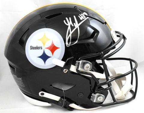 Jack Sawyer Autographed Steelers F/S SpeedFlex Helmet - Beckett W Holo *Silver
