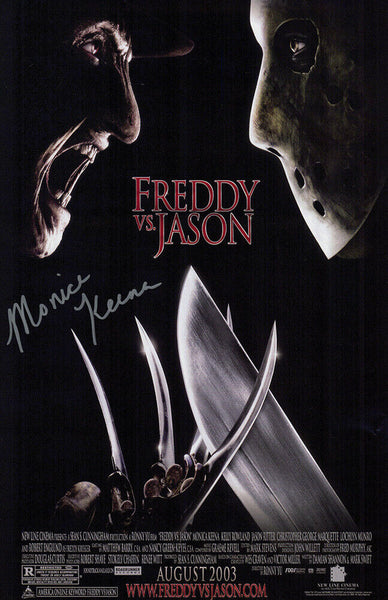 Monica Keena Signed Freddy vs. Jason 11x17 Movie Poster -(SCHWARTZ SPORTS COA)