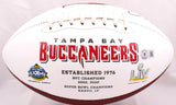 Mike Alstott Autographed Tampa Bay Buccaneers Logo Football- Beckett W Hologram