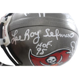 Lee Roy Selmon +4 Tampa Bay Buccaneers Signed 97-13 Mini Helmet Beckett 57259